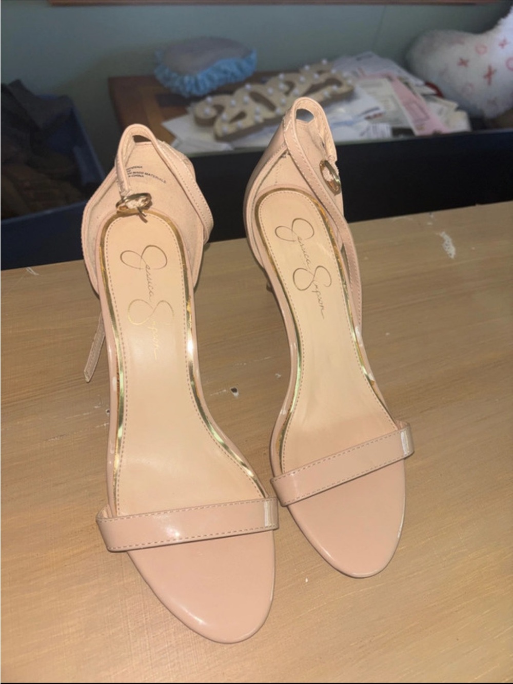 Jessica Simpson Open-Toe Ankle-Strap Heels